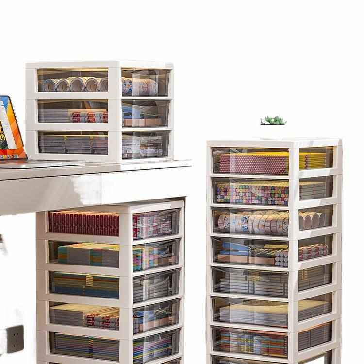 储4抽屉式夹缝桌面文具学生多层文件盒物桌架子柜收纳办公室底下