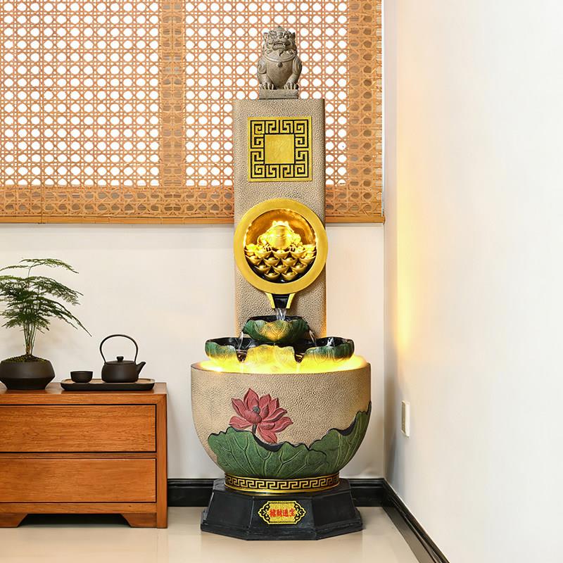 生财流水摆件循环水阳台客厅貔貅造景落地喷泉乔迁开业装饰礼品