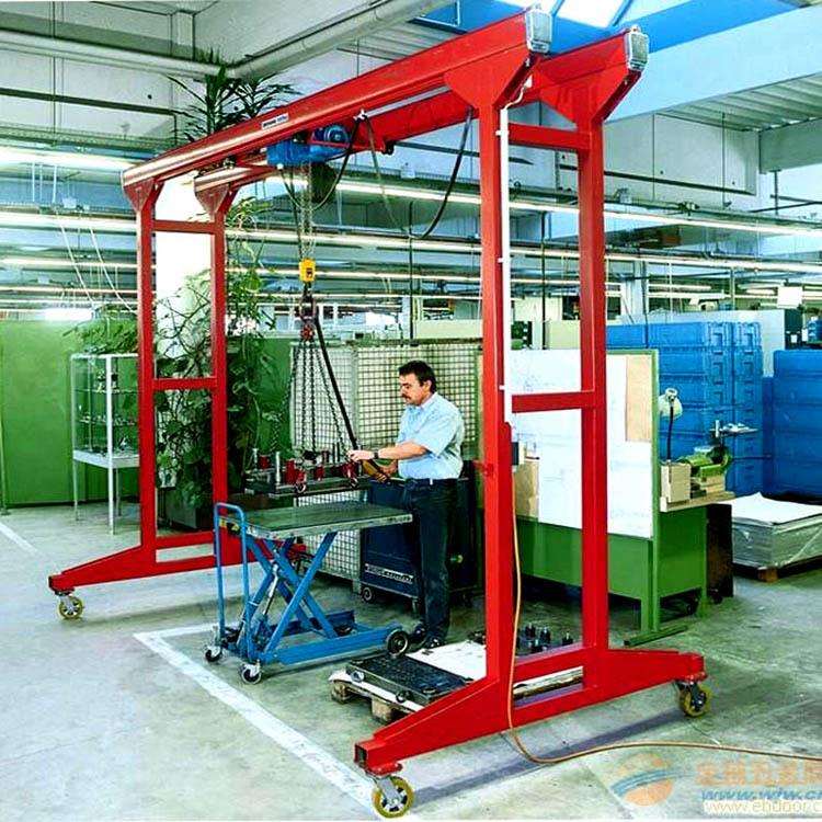 加工定制小型移动龙门架小型吊模龙门架手推简易起重龙门架