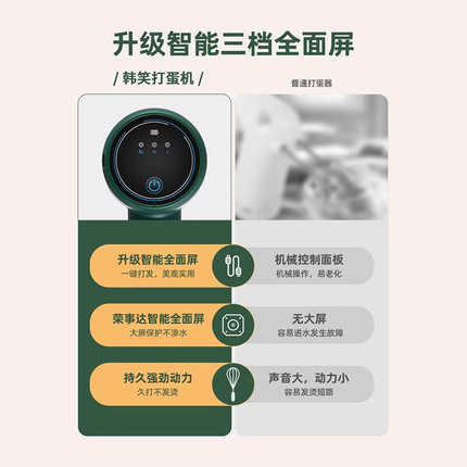 无线新款手持电动打蛋器家用小型奶油蛋糕打发烘焙专用自动搅拌机
