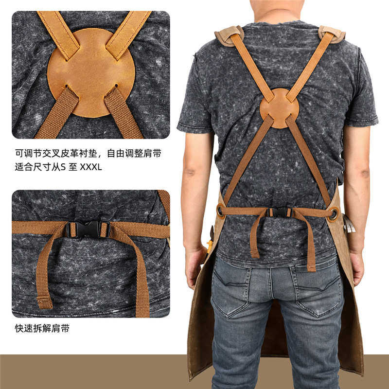批发木工帆布工作服围裙油防多功能围裙口袋防水理发师围裙,家庭/个人清洁工具,围裙套装,淘宝优惠券,粉丝福利购,淘宝优惠卷