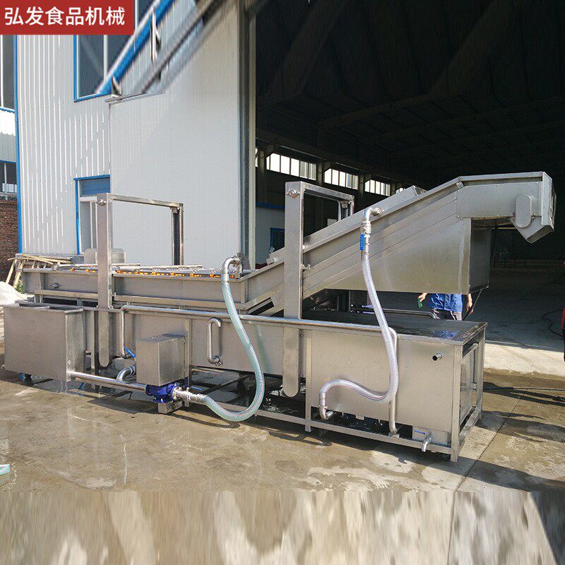 泡菜喷淋洗机流水线 商面用高压喷气淋清洗水果蔬菜表清洗机OJT潍