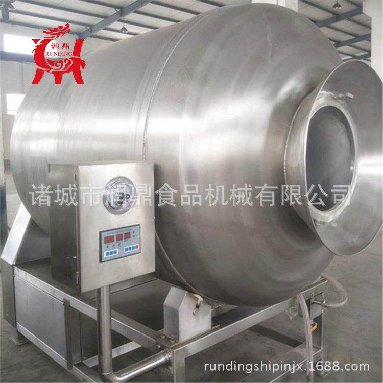 休闲食品厂鸭脖鸭架腌肉机生产定制低温火腿肠原料加工滚揉设备