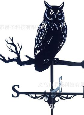 风向标金属工艺品欧式铁艺庭院屋顶花园农场装饰风向标指示牌