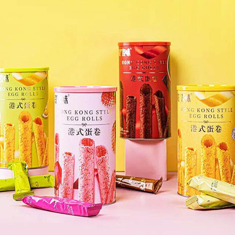 港式蛋卷168g 注心饼干闽南特色解馋糕点休闲解馋吃货零食