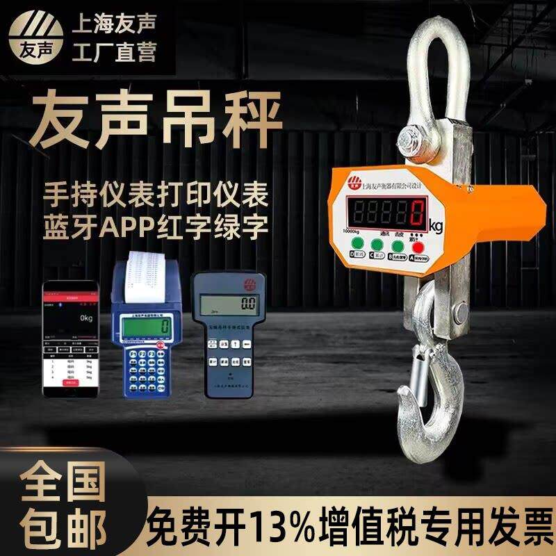 上海友声吊秤1T3T5T10T15T20T33T吊钩秤友声OCS电子吊秤吊钩称