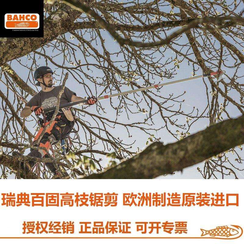瑞典百固高枝锯头384-6T进口果树树枝高空修枝锯子延长杆AP-5M