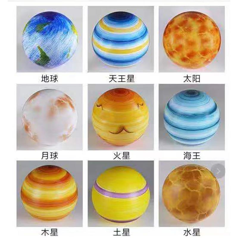 发光星球灯网红吊灯星空装饰灯景观防水圆球创意灯户外行星月球灯