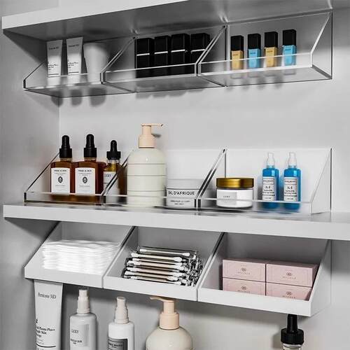 Bathroom mirror cabinet storage box, suitable for organizing