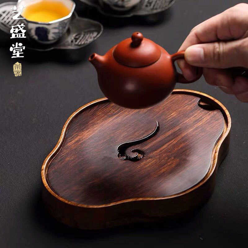 重竹壶承干泡台储水中式家用茶壶托紫砂壶垫功夫茶道配件茶壶底座