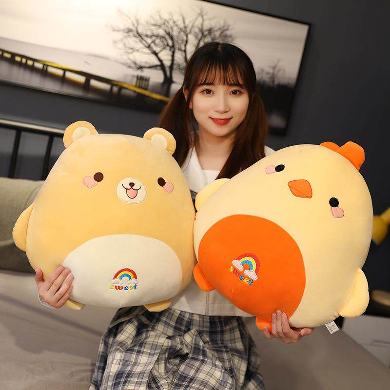 可爱卡通动物抱枕被子两用公室午睡车内二合一毛毯车上靠枕