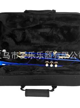 演奏型蓝色降B调小号铜管乐器三音小号新手练习初学者小号小喇叭