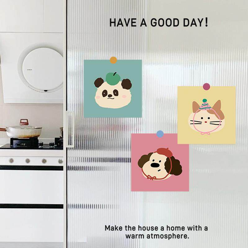 推拉门贴创意卡通防撞玻璃贴纸橱窗透明静电贴厨房隔断门装饰贴画