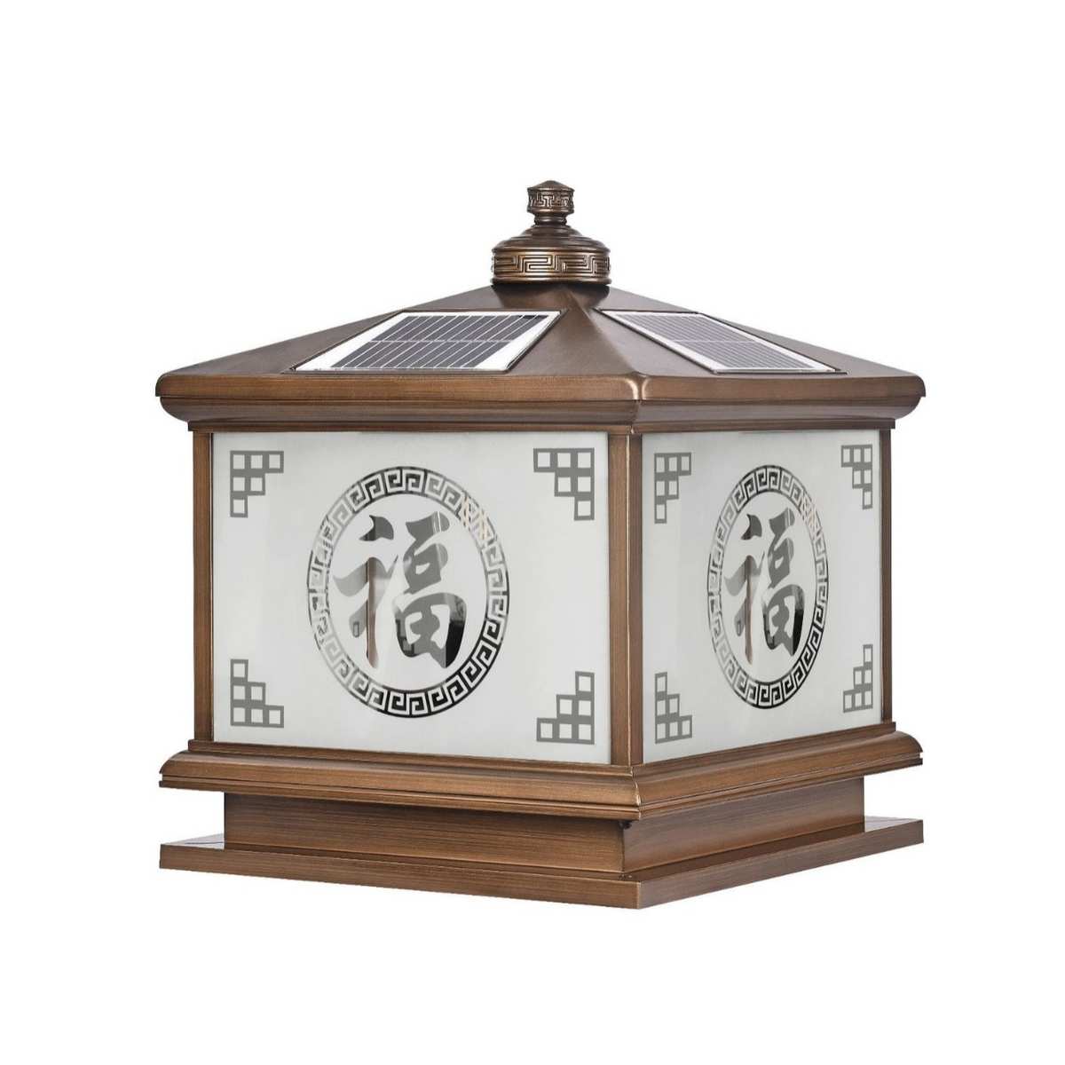 灯头灯大门门柱花园别墅超亮围墙室外柱太阳能太阳能户外家用