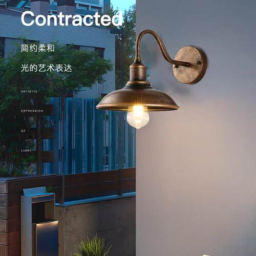 美式户外门口防水壁灯覆古阳台灯墙灯别墅花园室外LED照明灯具