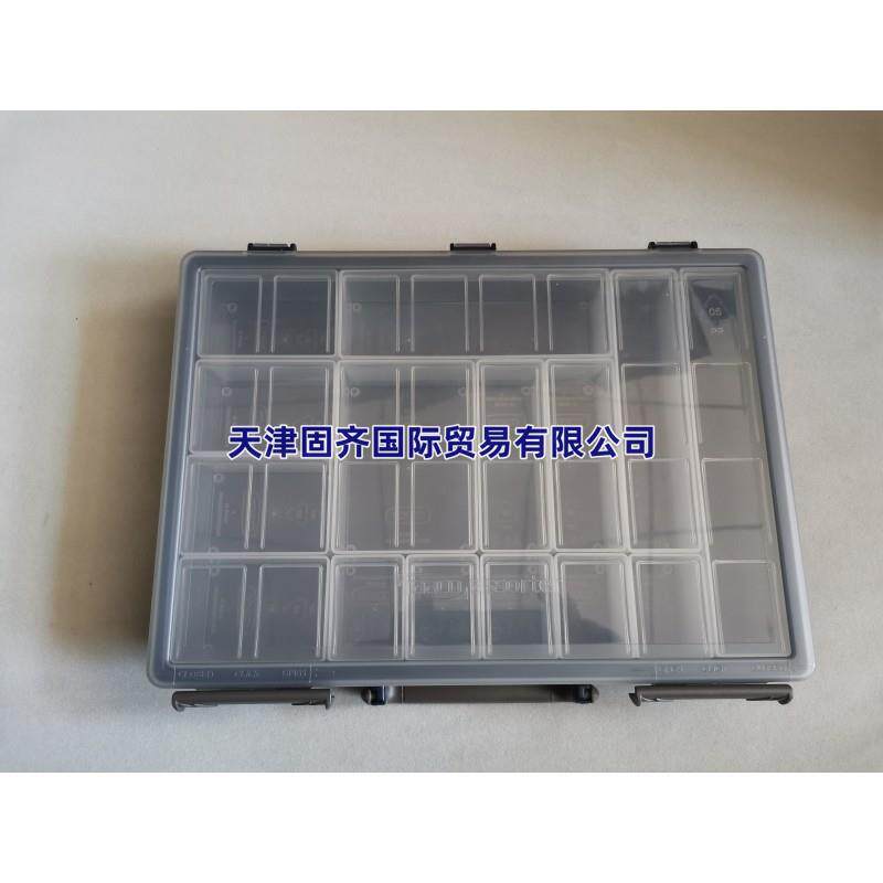 Raaco 15格透明塑料盒零件收纳盒 136211, 57mm x 338mm x 261mm