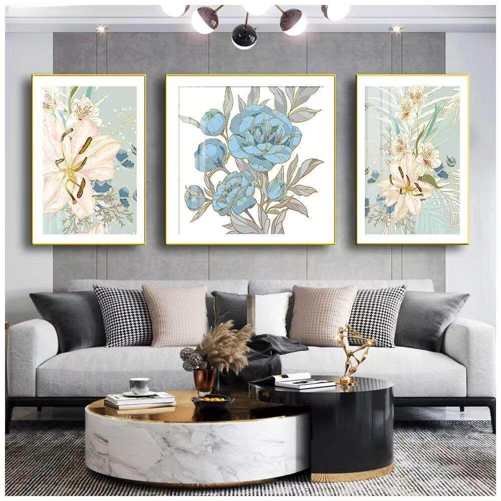 现代简约皮革微雕肌理画立体沙发三联画客厅沙发背景墙装饰画