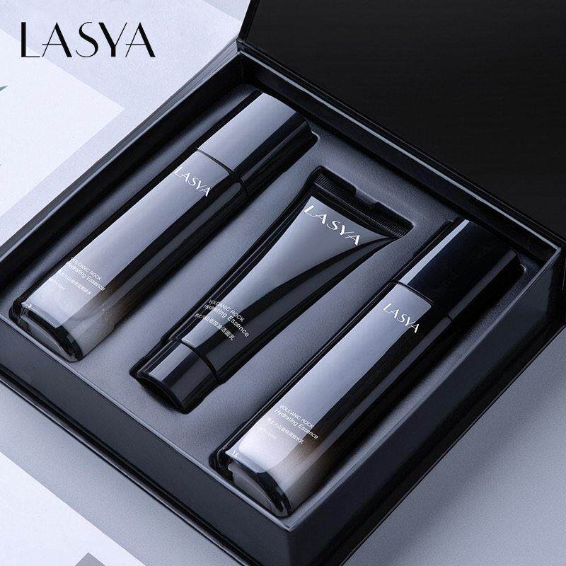 LASYA男士护肤品套装三件套保湿保湿控油水乳洗面奶清洁面部护理