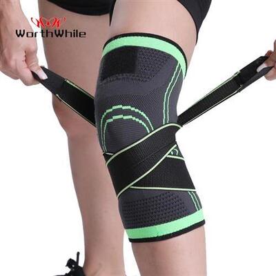 1PC Sports Kneepad Men Pressurized Knee Pad Basketball Brace