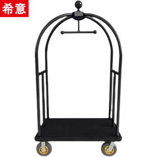 酒店行李车加厚大堂箱包车行李手推车高端礼宾车静音轮平板搬运车