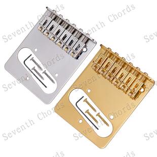 滚轮滚珠弦码Tele电吉他琴桥TL拉弦板弦桥TL琴桥银色金色