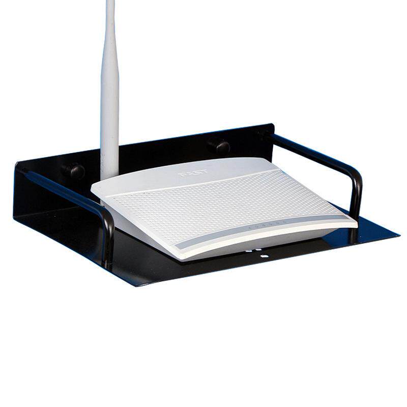 座机电话挂壁支架路由器收纳盒放光猫电视无线网置物架的架子极窄