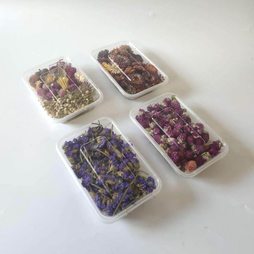 diy蜡烛材料 香薰蜡烛蜡牌蜡片压花干花 浮油花零碎花头花材