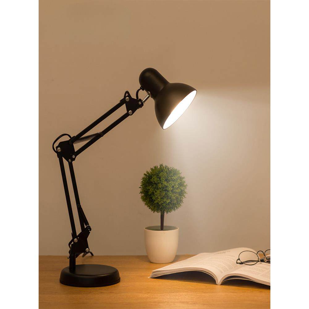 长臂台灯复古可换灯泡办公室工作卧室床头高亮度学生护眼学习