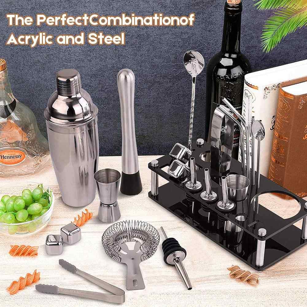 跨境新CG1068款粒亚克力套装冰酒塞倒酒嘴器鸡尾酒调酒酒工具2吧3