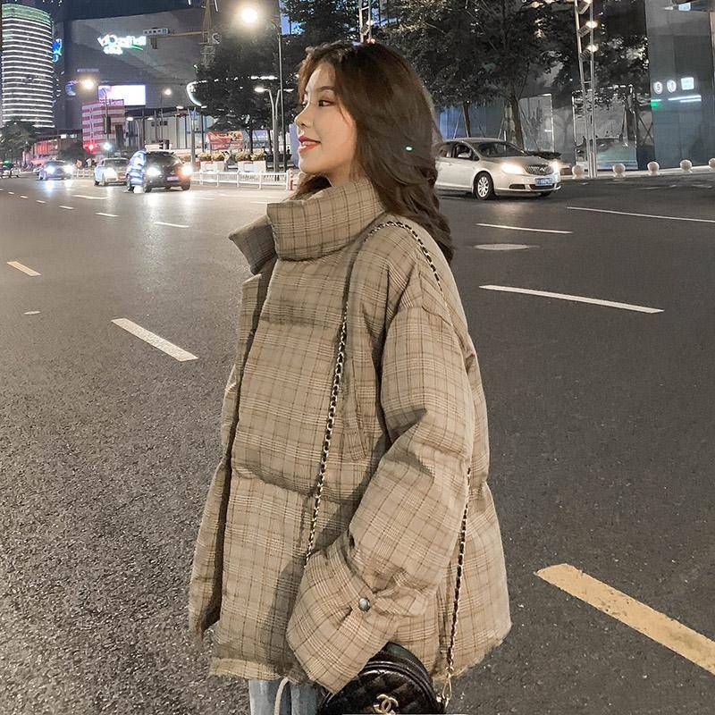羽绒棉服女2025年新款冬季加厚小棉袄短款面包服韩版宽松棉衣外套