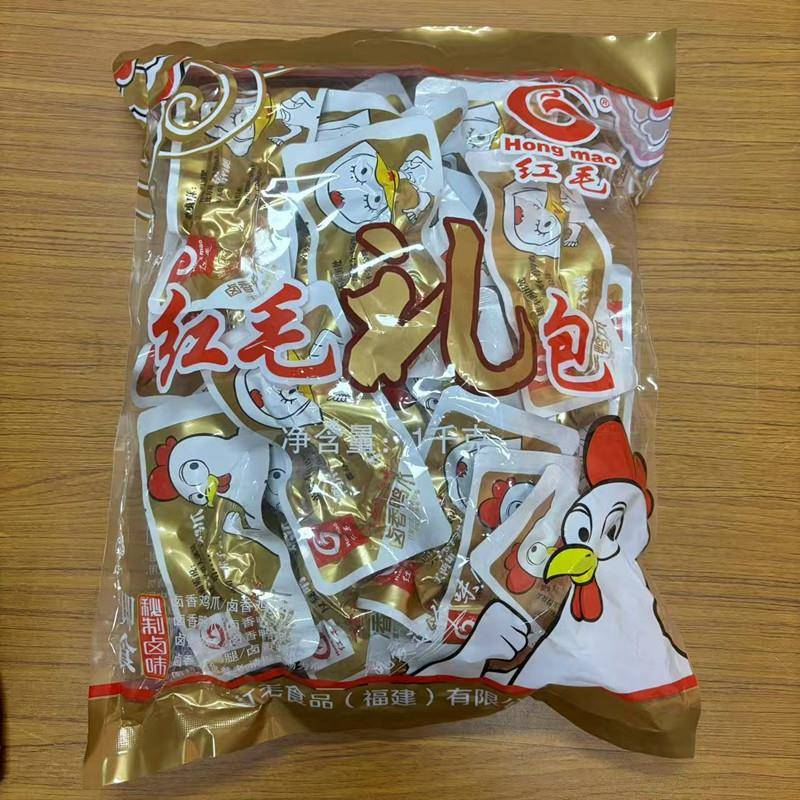 福建特产洪濑红毛鸡爪卤味鸡爪 鸭爪真空包装休闲零食1kg大礼包