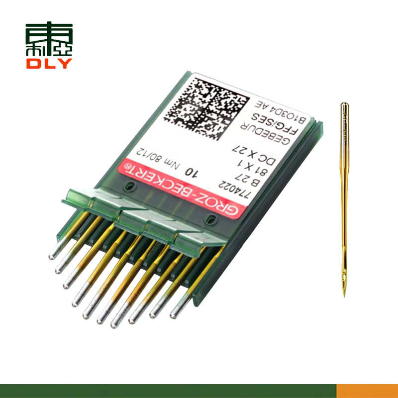 进口格罗茨机针DCx1防热镀钛金针拷边机锁边机DC*1包缝机针DCX27