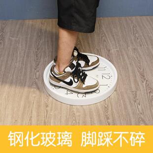 TQ能J太阳CJE电波钟简约挂石钟客厅家用尚静时音挂表时钟挂墙表英