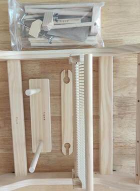 新款直销跨境 DIY实木多功能编制织布机 家用纺车手工毛线制作纺