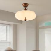 法式 卧室吸顶灯中古奶油风主卧公主房灯具简约云朵灯设计师书房灯