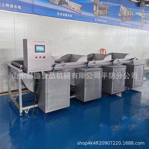 中央厨房净菜清洗设备商用多联动果蔬清洗流水线翻斗涡流清洗机
