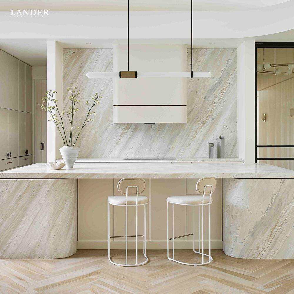 白金沙天然大理石大板白色系背景板石材工装家装墙砖地砖家具设计