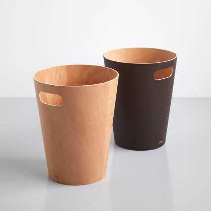 北欧垃圾桶木质家用客厅高档办公桌面酒店日式创意简约无盖小纸篓