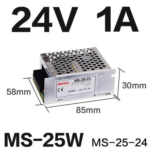 明伟MS-25-24v开关电源220转DC12V2A小体积广告牌稳压直流变压器5