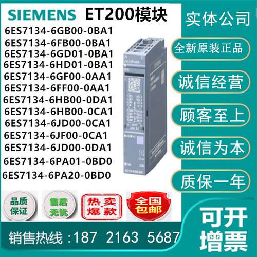 西门子6ES7134-6GB00/6FB00/6GD01/6HD01/6GF00/6FF00/0BA1/0AA1