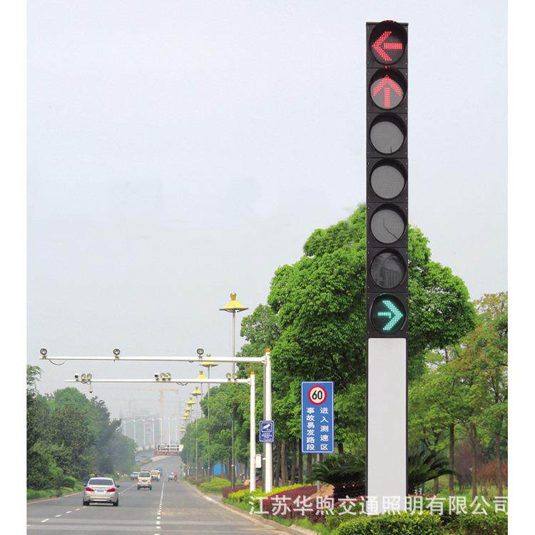 LED信号灯杆红绿灯灯杆厂家自产自销6.5米等径八角杆整体热镀锌