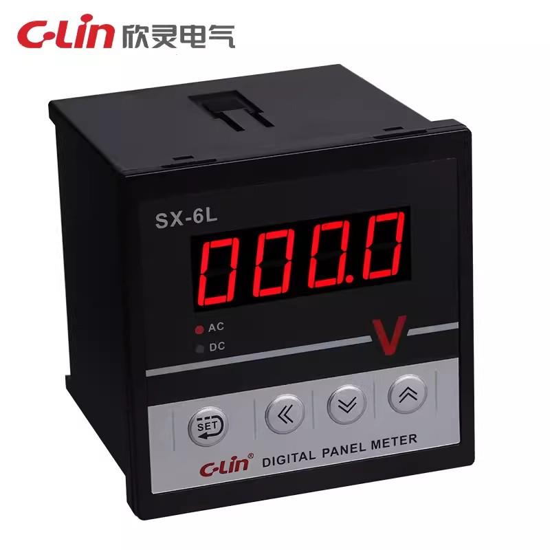 C-Lin欣灵SX-6L数显交流电流表电压表转速表直流电流电压表频率表