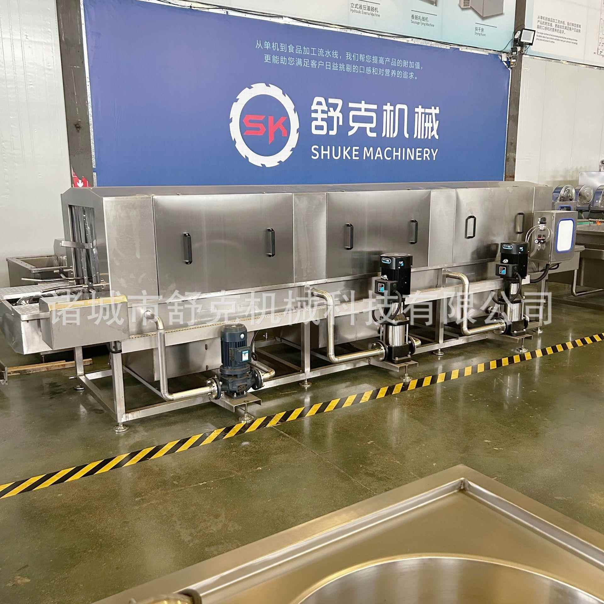 高压喷淋豆芽筐餐盘洗筐机连续式去油污塑料周转筐清洗机厂家