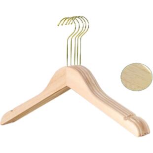 衣架子服装店专用原木色无漆实木衣架裤架童装女装店木质衣撑防滑