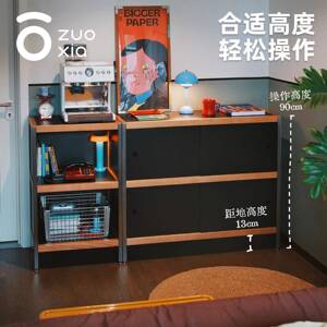 左下万斯组合柜 中古实木餐边柜 靠墙一体储物柜 家用组合式柜体