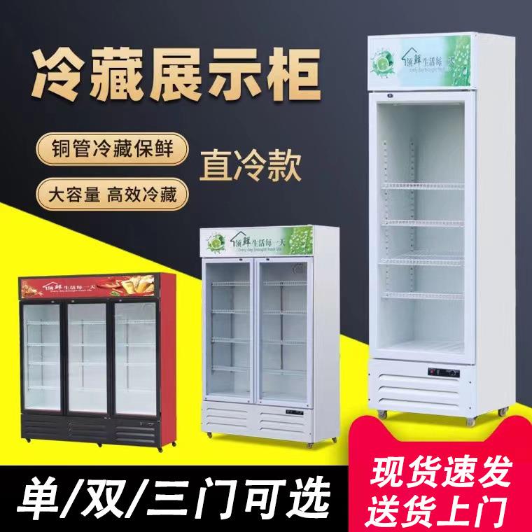 饮料冷藏展示柜立式商用单门保鲜柜饮料保鲜柜双门啤酒柜便利店