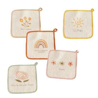 Crepe Small Towel Comfortable & Breathable Baby Wash Cloth