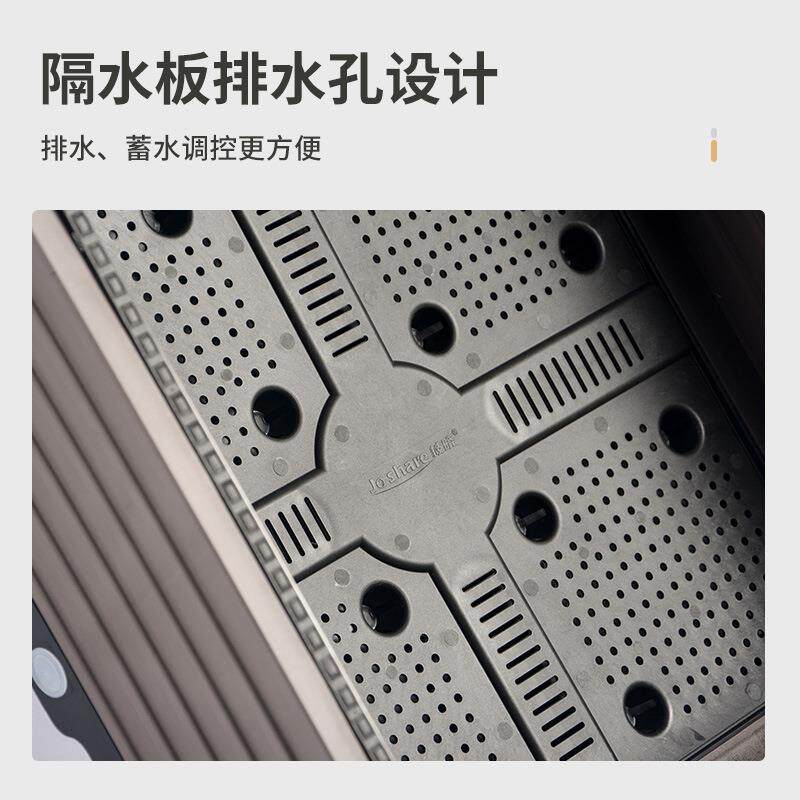 篱笆种植箱户外木盆架花箱防腐种植箱长方形网格花栅栏爬藤阳台