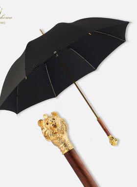 正品SUNHOME?金狮子头晴伞男女创意复古伞英伦商务范直M杆Y双雨人