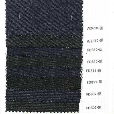 新款直销现货不掉色牛仔布 斜纹防脱色仿不掉色无弹纯棉 高色牢度